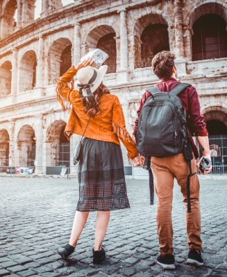 Couple at Colosseum, Rome